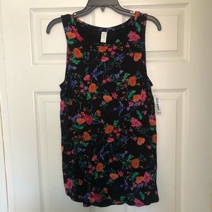 Old Navy Luxe Floral Tank